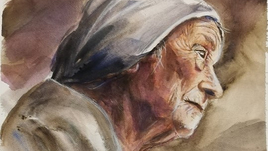 Obrázok S nádhernou maľbou starenky uspela mamka v súťaži: „Svoje obrazy nechávam dozrieť.“ 
