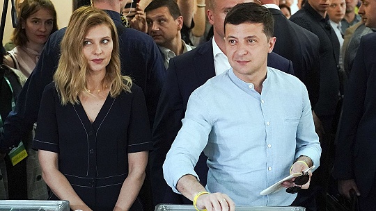 Obrázok FOTO Ako vyzerá rodina Volodymyra Zelenského? S manželkou sú spolu takmer 20 rokov, majú dve deti